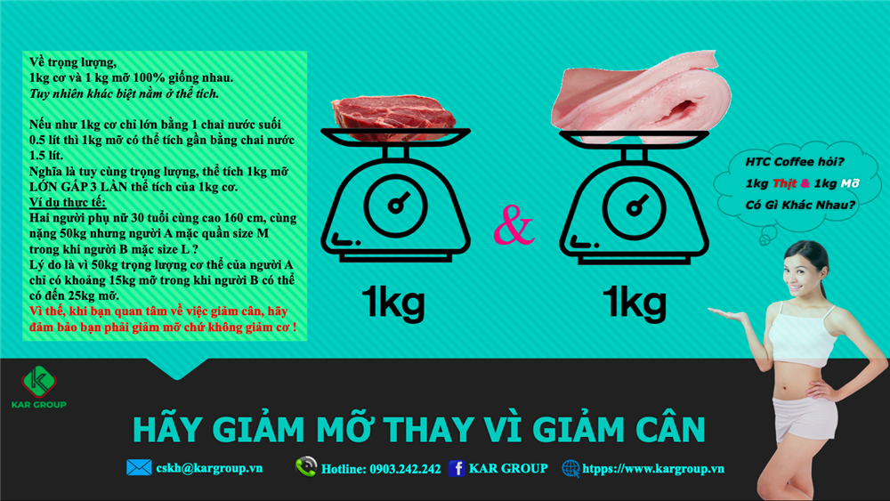 HÃY GIẢM MỠ THAY VÌ GIẢM CÂN